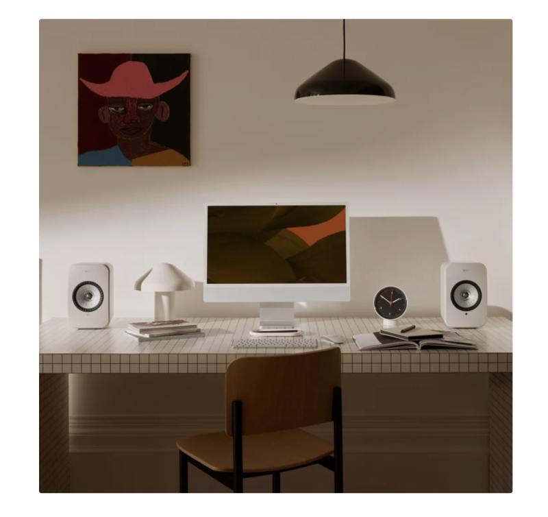 KEF LSX II LT Wireless Bookshelf Speaker Pair LSX2WH - Image 4
