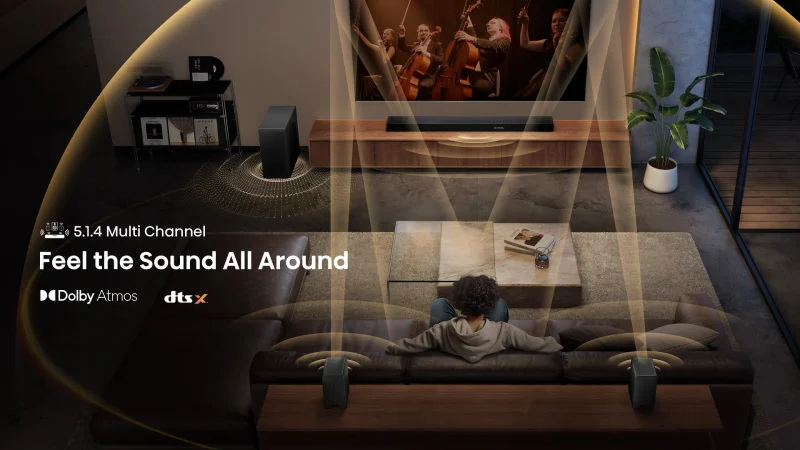 Hisense AX700 5.1.4 CH Dolby Atmos Soundbar with Wireless Subwoofer - Image 10