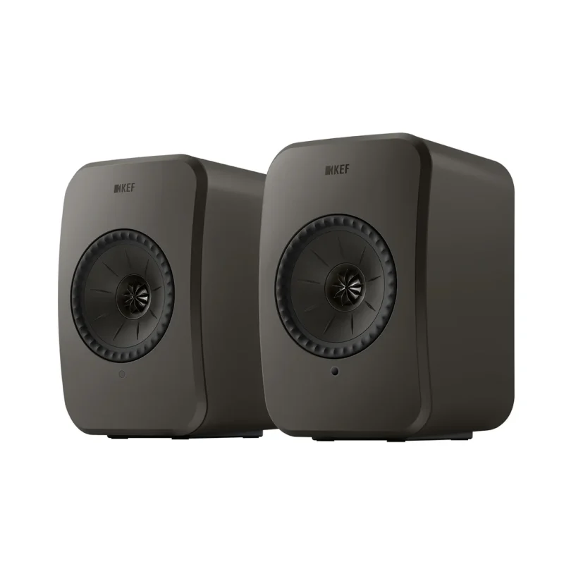 KEF LSX II LT Wireless Bookshelf Speaker Pair LSX2GG Graphite Grey