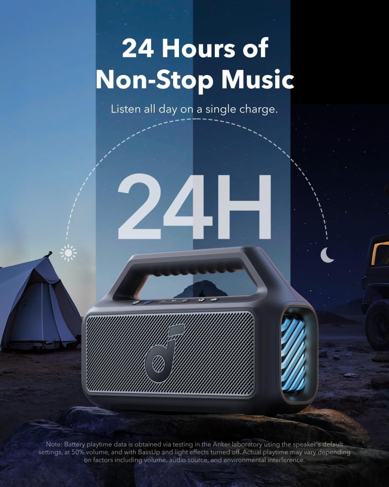 Soundcore Boom V2 By Anker Outdoor Bluetooth IPX7 Waterproof Floatable 80W Speaker A3138J11 - Image 6
