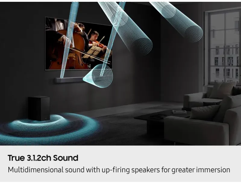 Samsung Q-Series HW-Q60CF 3.1.2 Ch Soundbar with Subwoofer - Image 9