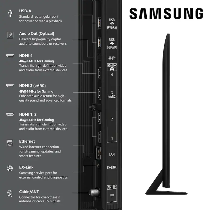 Samsung - 75” Class QN80F Series Neo QLED Mini LED 4K UHD Vision AI Smart Tizen TV QN75QN80FDFXZA - Image 4