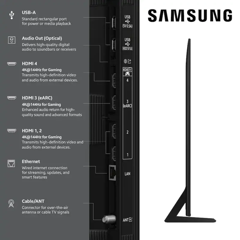 Samsung - 75” Class QN70F Series Neo QLED Mini LED 4K UHD Vision AI Smart Tizen QN75QN70FAFXZA - Image 5