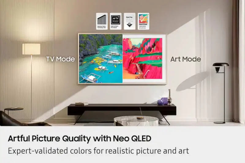 Samsung - 65” Class LS03FW The Frame Pro Series Neo QLED 4K UHD Art Mode Vision AI Smart TV QN65LS03FWDXZA - Image 9