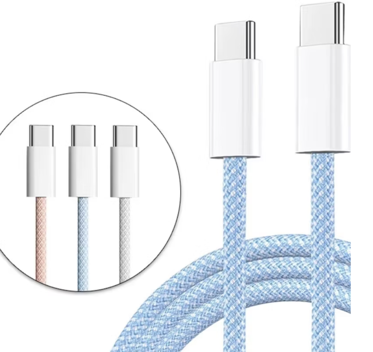 Apple – USB-C Woven Charge Sync Color Cable (1m) MQKJ3ZM/A A2795 - Image 2