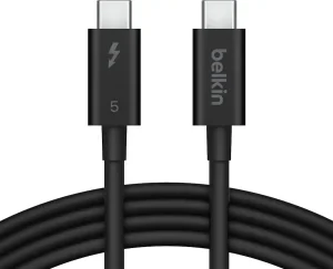 Belkin - 3.3ft USB-C Thunderbolt 5 Cable w/ 240W, Bandwidth Boost Up to 120Gbps, and 4K UHD - INZ005fq1MBK