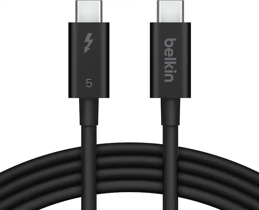 Belkin - 3.3ft USB-C Thunderbolt 5 Cable w/ 240W, Bandwidth Boost Up to 120Gbps, and 4K UHD - INZ005fq1MBK