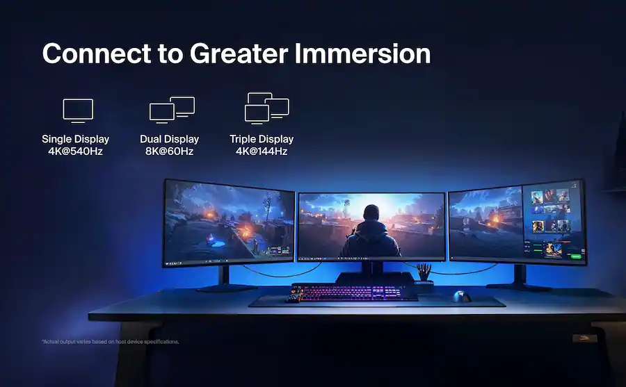 Belkin - 3.3ft USB-C Thunderbolt 5 Cable w/ 240W, Bandwidth Boost Up to 120Gbps, and 4K UHD - INZ005fq1MBK - Image 3