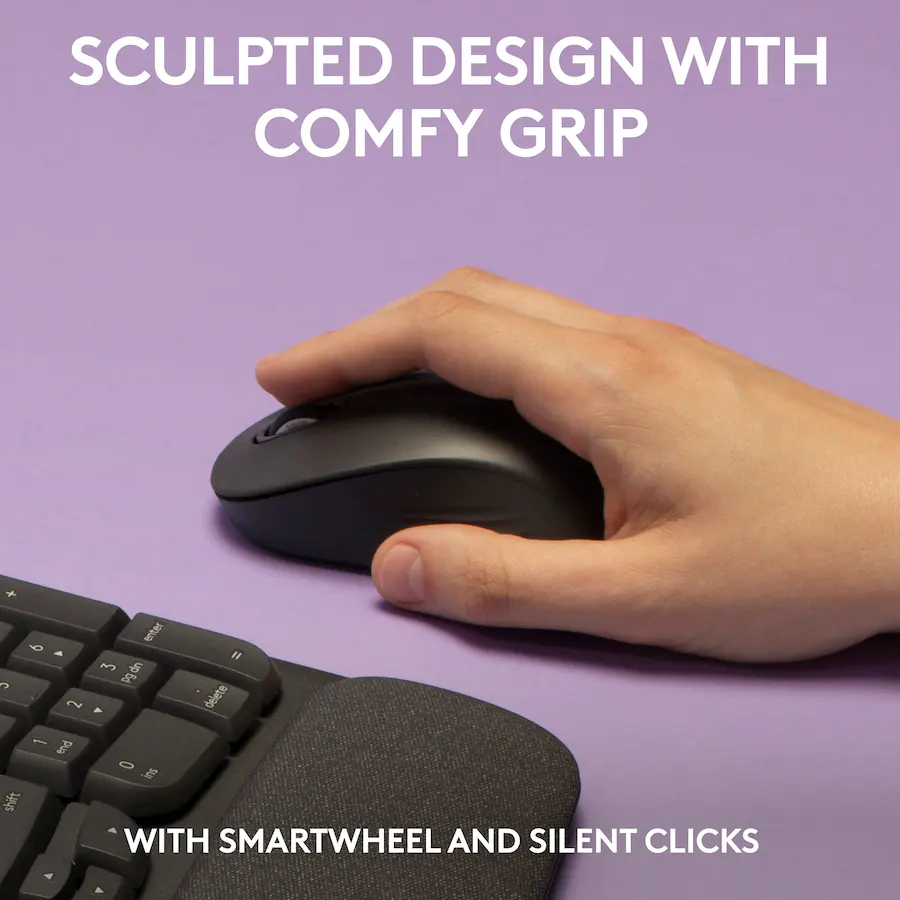 Logitech - Wave Keys MK670 Combo Ergonomic Wireless Membrane Keyboard & Mouse Bundle 920-012059 - Image 5