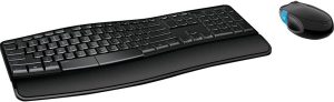 Microsoft Sculpt Comfort Desktop - Black - Wireless, Comfortable, Ergonomic Keyboard & Mouse Combo L3V-00001