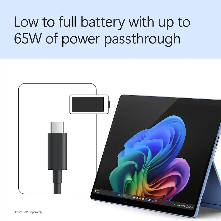 Microsoft - Surface USB4 Dock - Black EP2-19862 - Image 7