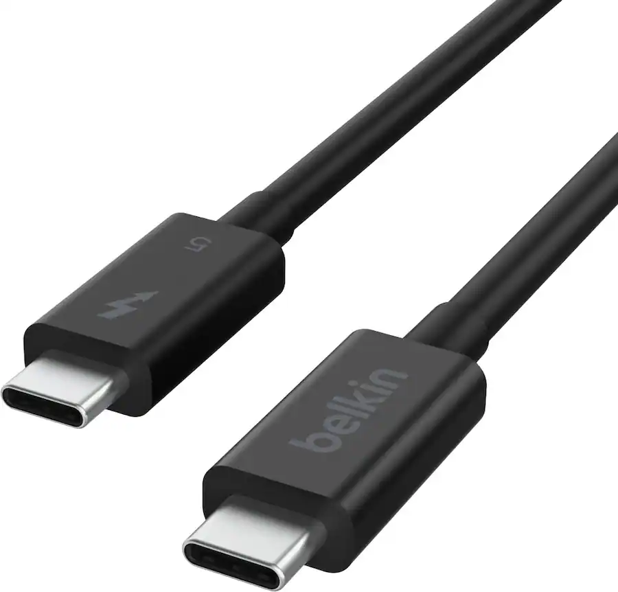 Belkin - 3.3ft USB-C Thunderbolt 5 Cable w/ 240W, Bandwidth Boost Up to 120Gbps, and 4K UHD - INZ005fq1MBK - Image 2