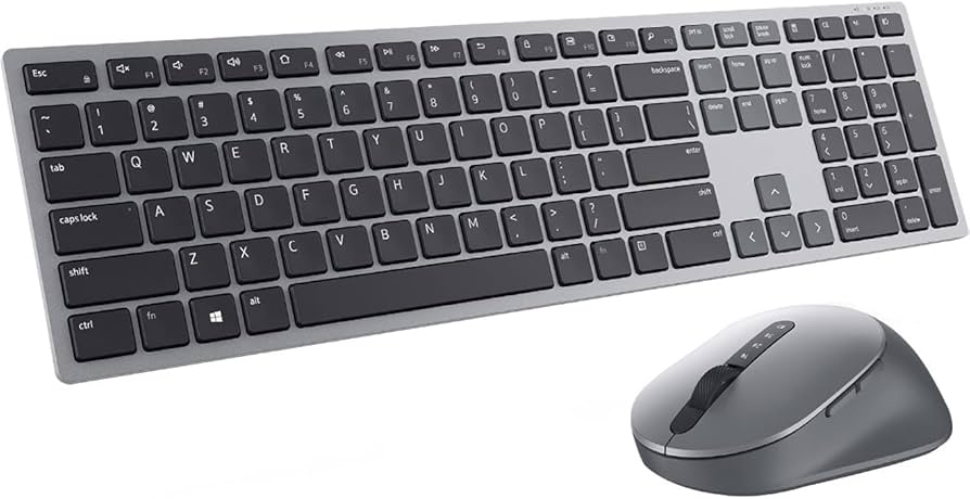 Dell - Premier KM7321W Ergonomic Full-size Wireless Scissor Keyboard & Mouse Bundle