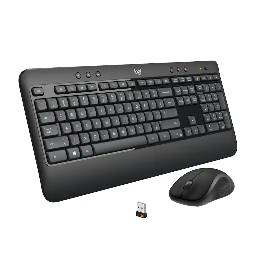 Logitech - MK540 Full-size Advanced Wireless Membrane Keyboard and Mouse Combo for PC 920-008671