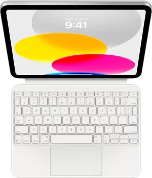 Apple - Magic Keyboard Folio for iPad (A16) - White MQDP3LL/A