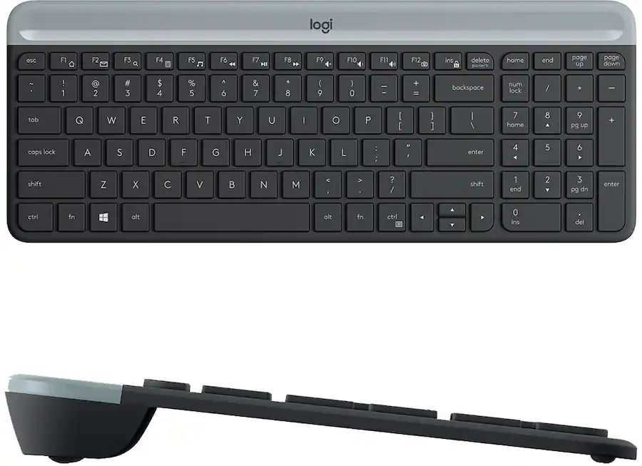 Logitech - MK470 Full-size Wireless Scissor Keyboard & Mouse Bundle with Quiet clicks - Black/Gray 920-009437 - Image 10