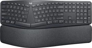 Logitech - ERGO K860 Ergonomic Full-size Wireless Scissor Keyboard for Windows and Mac with Palm Rest 920-009166