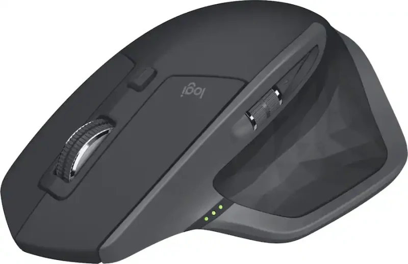 Logitech - MX Master 2S Bluetooth Wireless Laser Mouse with Hyper-Fast Scrolling - Wireless - Graphite 910-005965