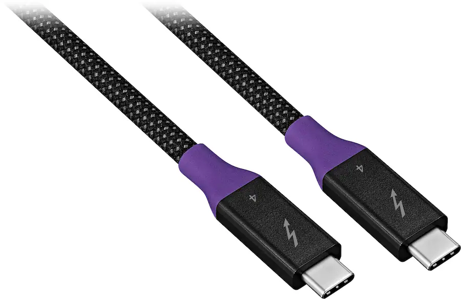 Insignia™ - 3.28ft (1m) Thunderbolt 4 cable, USB-C to USB-C Cable Supports 8K Display / 40Gbps Data Transfer / 240W - Image 3
