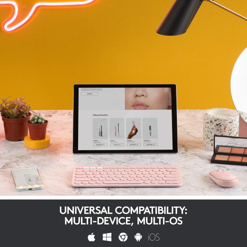 Logitech – K380 Pebble Multi-Device Bluetooth Keyboard 920-009599 - Image 3