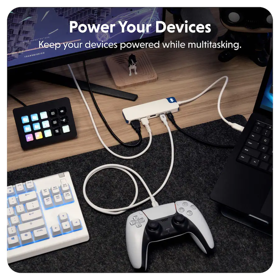 Hyper - HyperDrive Flex 5 Port USB-C Hub - Blue HD4101BUGL - Image 9