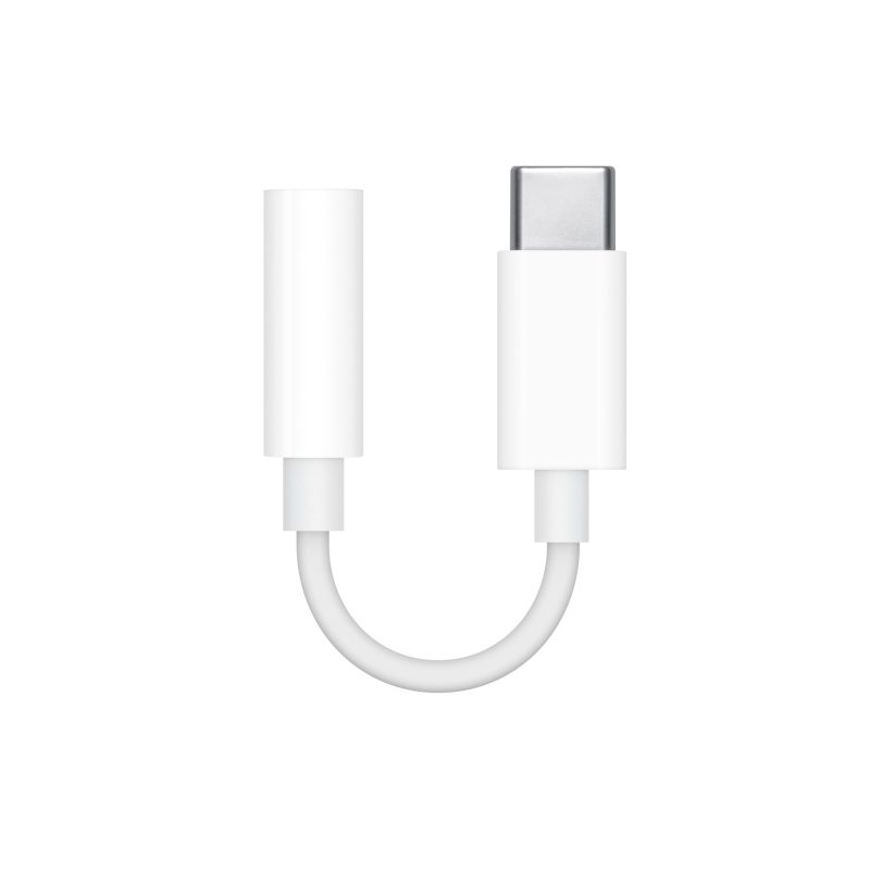 Apple - USB-C to 3.5mm Headphone Jack Adapter MU7E2AM/A