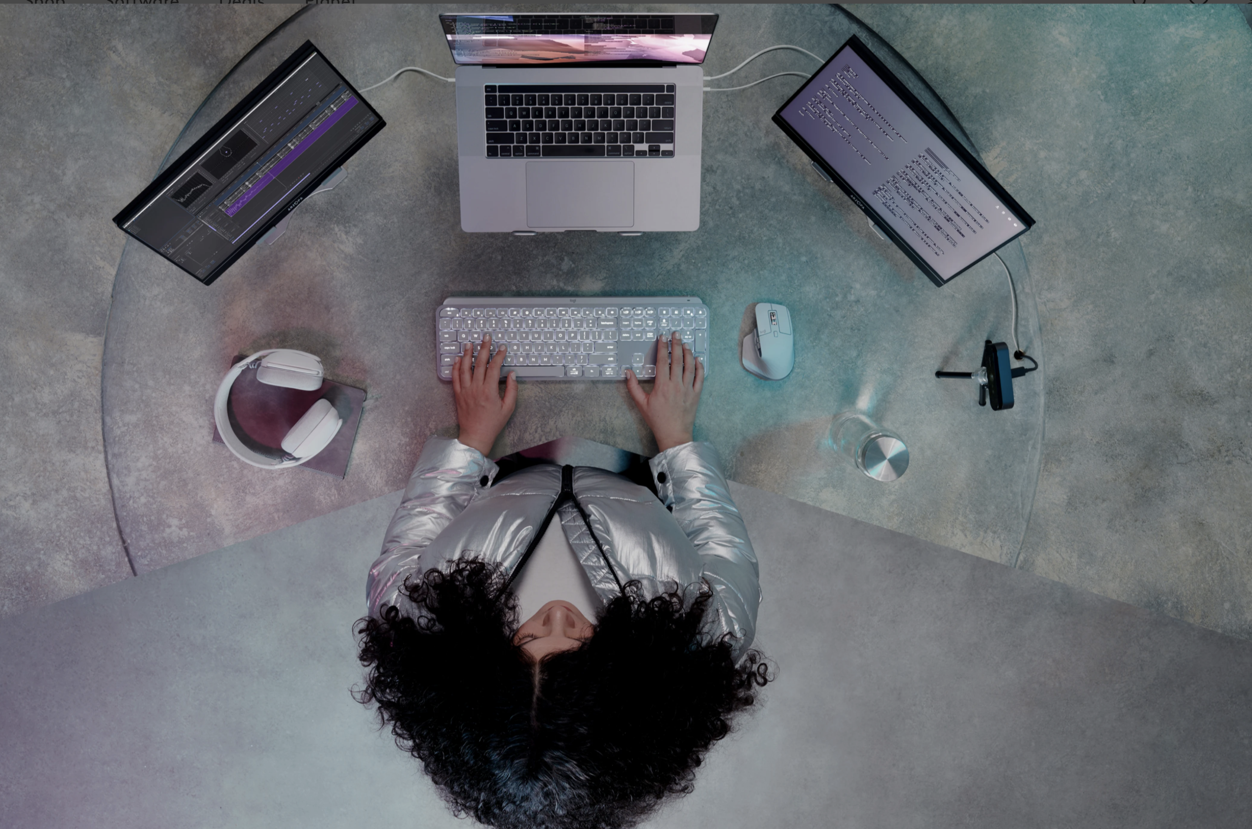 Logitech - MX Keys S Universal Full-size Wireless Scissor Keyboard for PC & Mac with Backlit keys - Pale Gray 920-011559 - Image 4