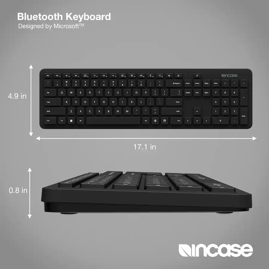 Incase - Bluetooth Keyboard EN Layout Designed by Microsoft - Black QSZ-00001 - Image 6