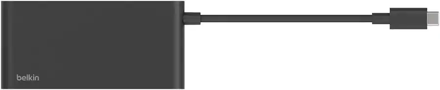 Belkin - 5-Port Hub w/ 4K HDMI, 7.8 inch tethered USB-C cable, 100W AVC021fqBK - Image 7