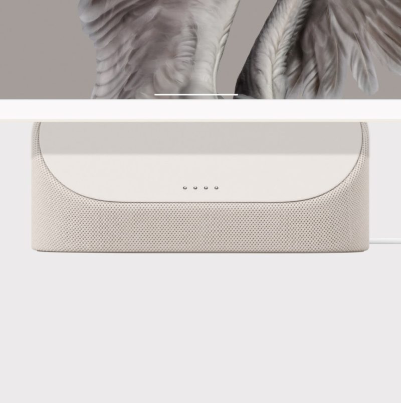 Google - Pixel Tablet Charging Speaker Dock - Porcelain GA03472-US - Image 3