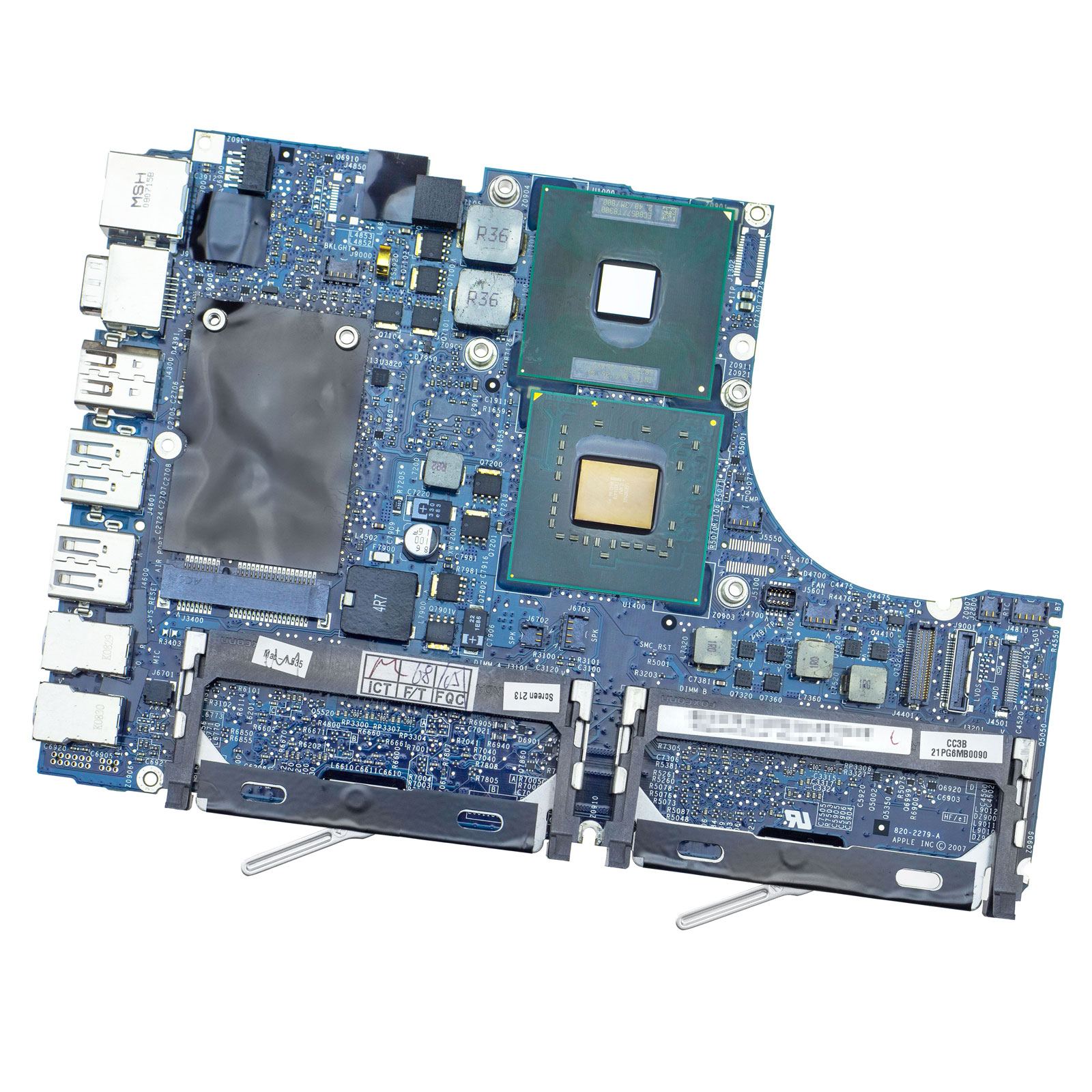 A1181 Early 2008 Logic Board 2.1GHz Core 2 Duo (T8100) C2D (White) 661-4708, 820-2279-A - Image 2