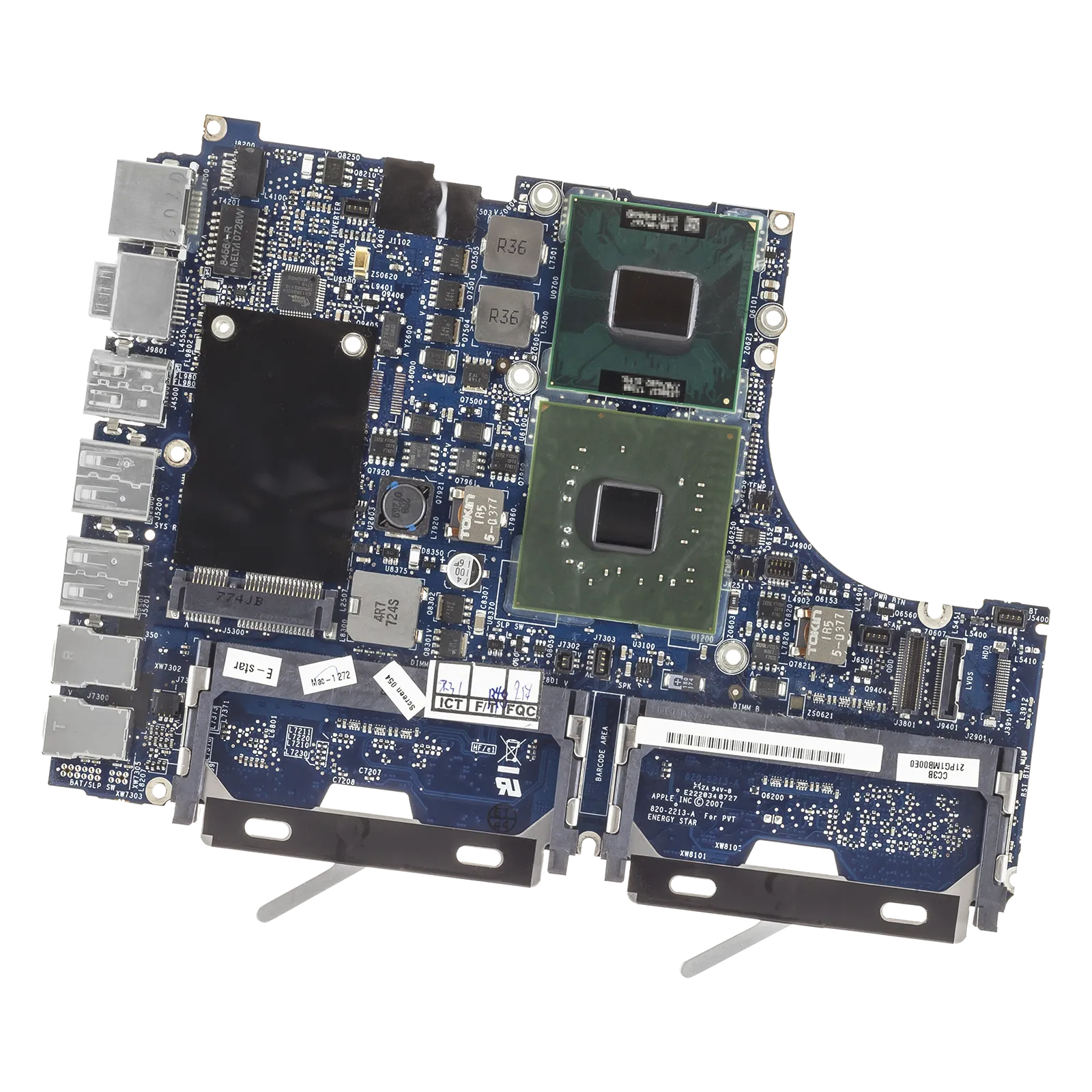 A1181 Mid 2007 Logic Board 2.0GHz Core 2 Duo (T7200) C2D (White) 661-4395, 820-1889-A