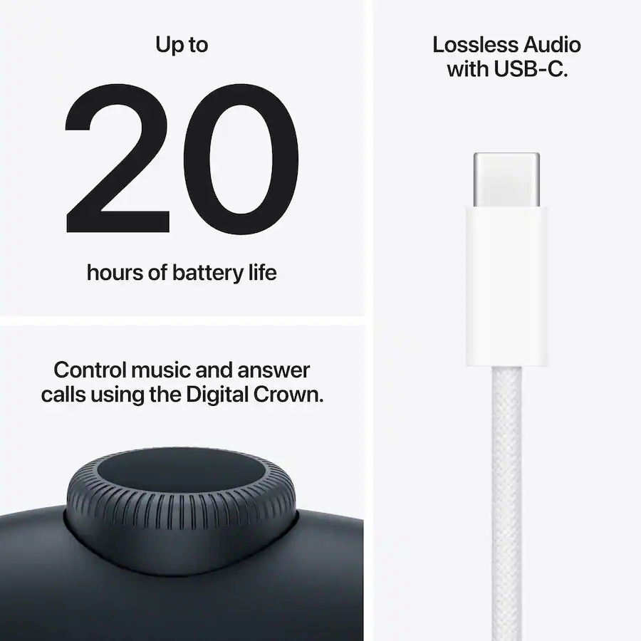 Apple - AirPods Max 2 (USB-C) - Midnight MHWK4AM/A - Image 5