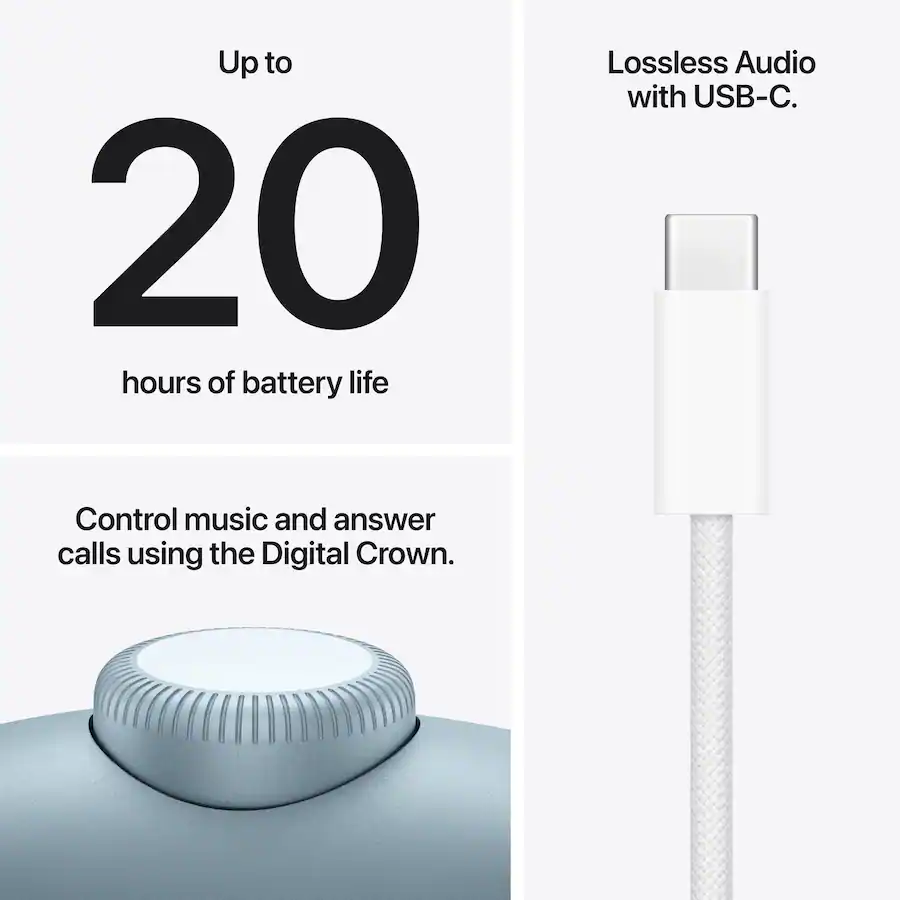 Apple - AirPods Max 2 (USB-C) - Blue MHWM4AM/A - Image 6