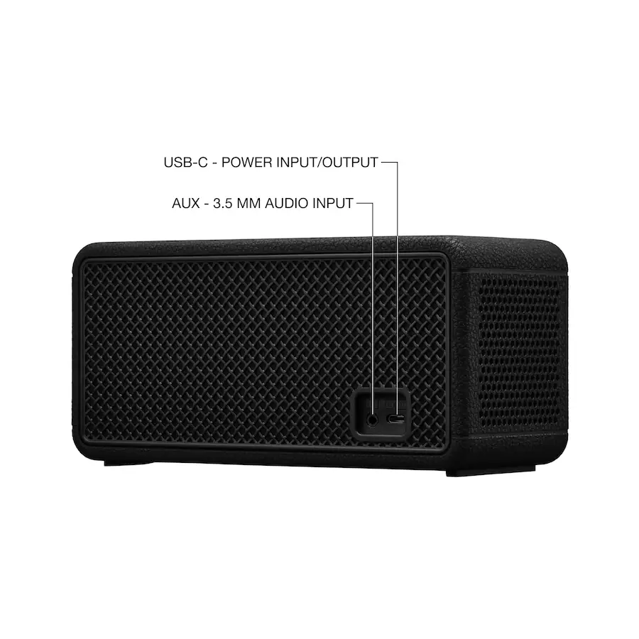 Marshall - Middleton II Portable Bluetooth Speaker with Rugged Waterproof / Dust-proof Wireless Design - Black/Brass - Image 5