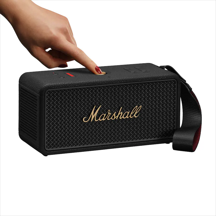 Marshall - Middleton II Portable Bluetooth Speaker with Rugged Waterproof / Dust-proof Wireless Design - Black/Brass - Image 6