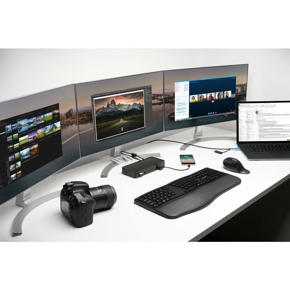 Kensington SD4900P USB-C Thunderbolt 3/4 & USB-A 10Gbps Triple 4K Hybrid Dock - 60W PD - DP & HDMI - Windows/macOS - Image 2