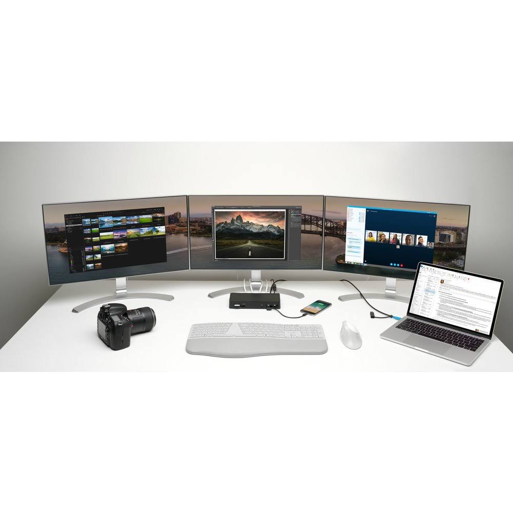 Kensington SD4900P USB-C Thunderbolt 3/4 & USB-A 10Gbps Triple 4K Hybrid Dock - 60W PD - DP & HDMI - Windows/macOS - Image 6